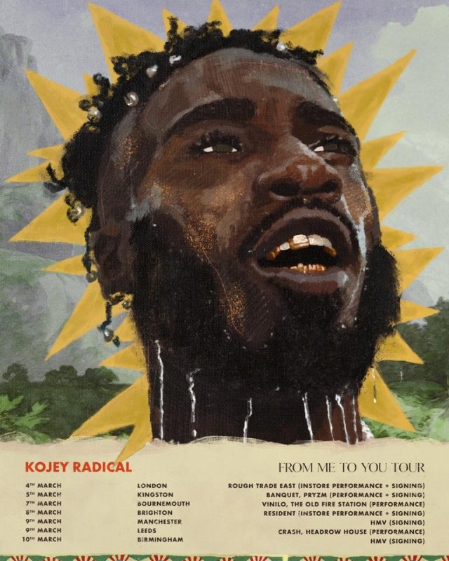Kojey Radical at Rough Trade East on Fri 4th March 2022 Flyer