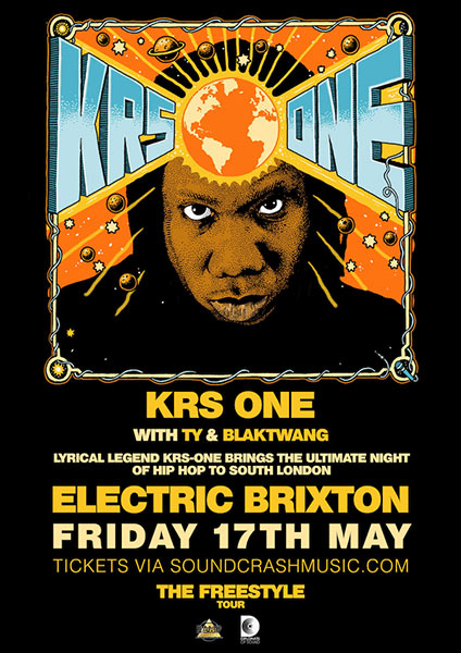 KRS One at Electric Brixton on Fri 17th May 2019 Flyer