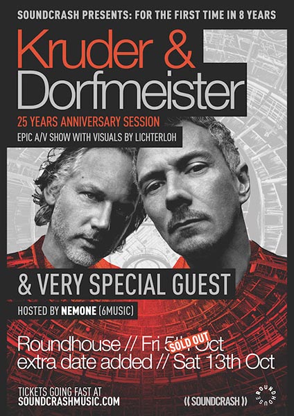 Kruder & Dorfmeister at The Roundhouse on Fri 5th October 2018 Flyer