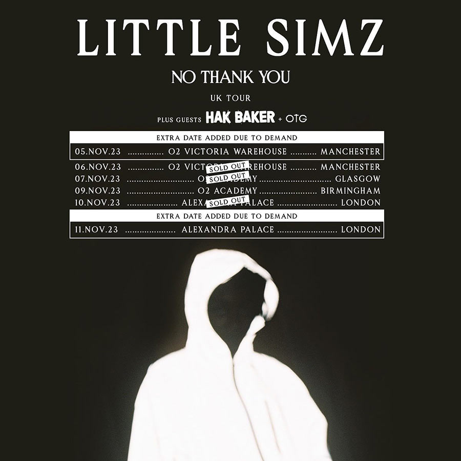 Little Simz at Alexandra Palace on Sat 11th November 2023 Flyer