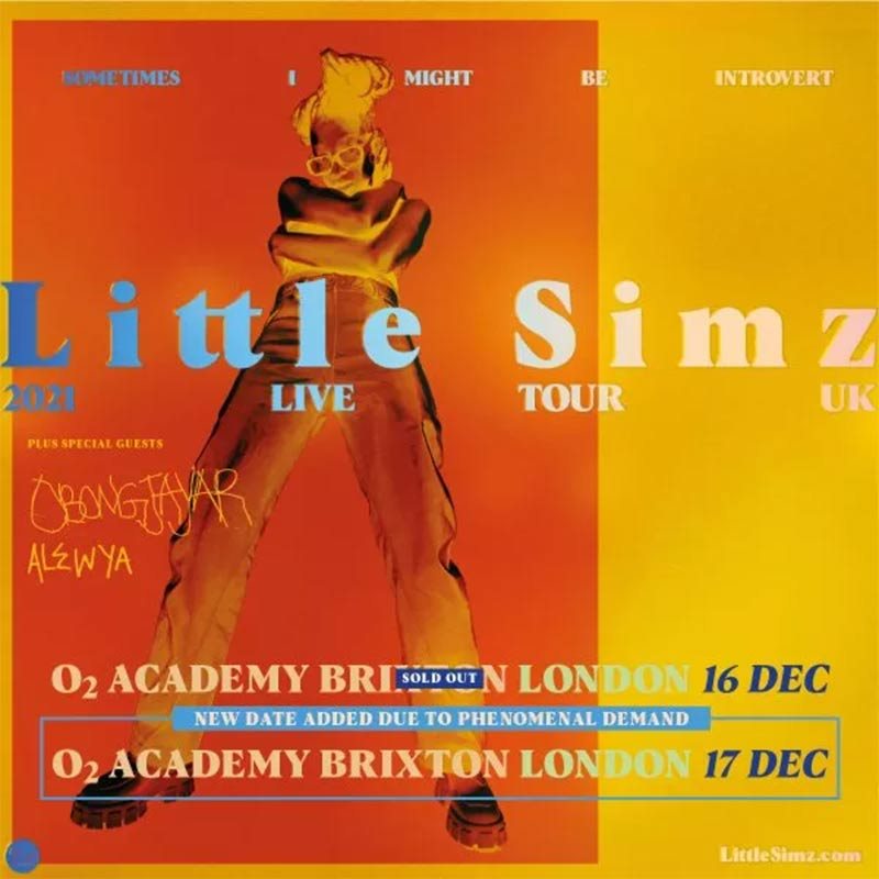 Little Simz at Brixton Academy on Fri 17th December 2021 Flyer