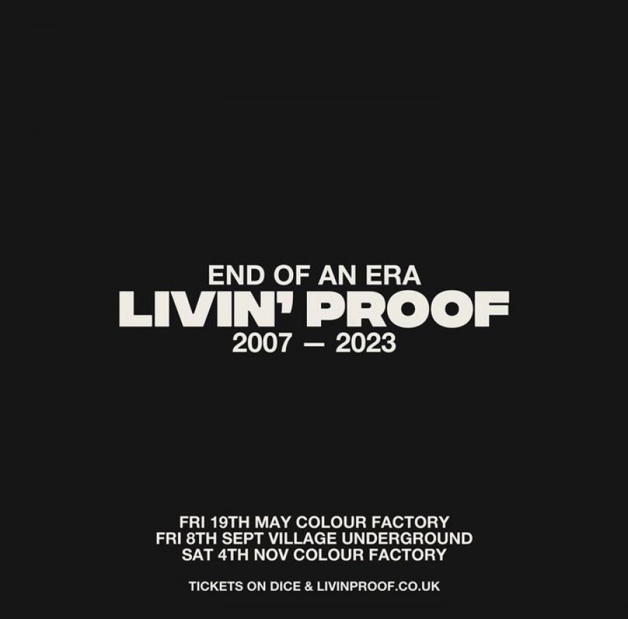 Livin Proof 16th Birthday at Colour Factory on Sat 4th November 2023 Flyer