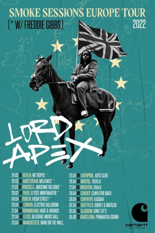 Lord Apex at Electric Ballroom on Wed 20th April 2022 Flyer