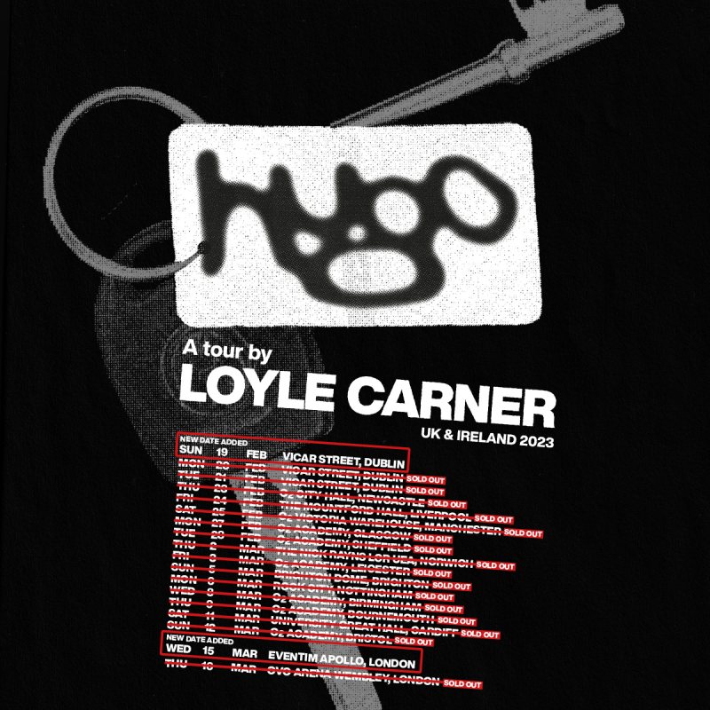 Loyle Carner at Hammersmith Apollo on Wed 15th March 2023 Flyer