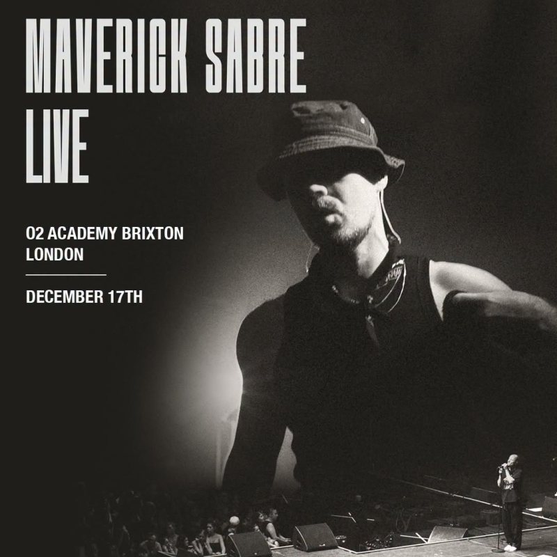 Maverick Sabre at Brixton Academy on Thu 17th December 2026 Flyer