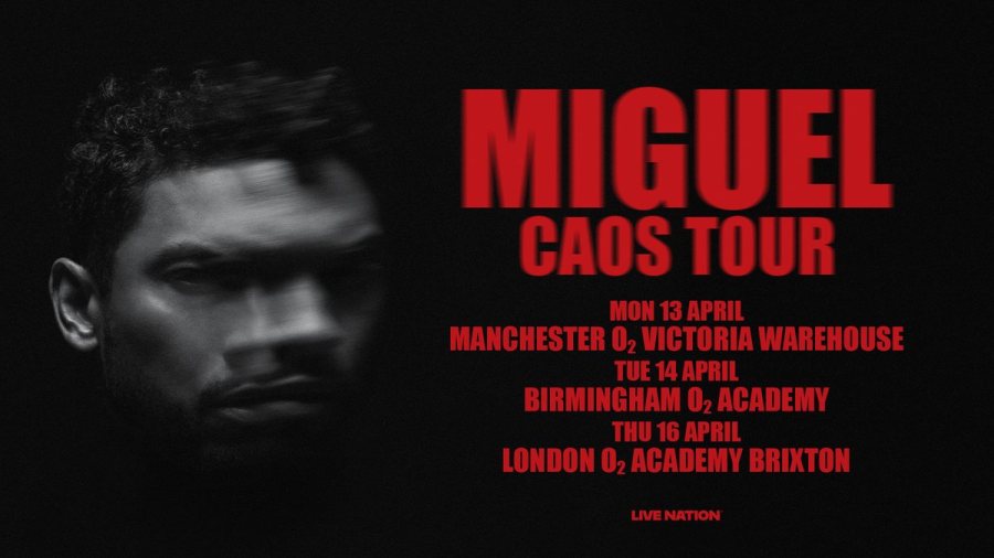 Miguel at Brixton Academy on Thu 16th April 2026 Flyer