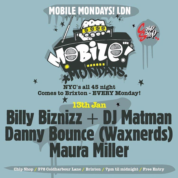 Mobile Mondays LDN at Chip Shop BXTN on Mon 13th January 2020 Flyer
