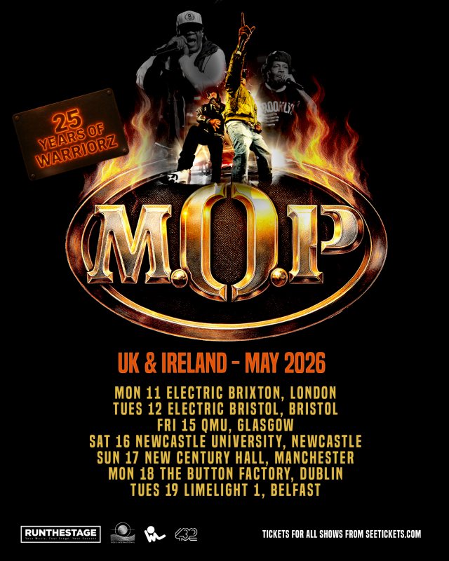 M.O.P at Electric Brixton on Mon 11th May 2026 Flyer