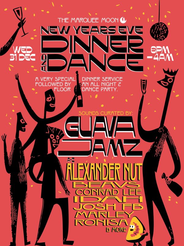 New Years Eve Dinner And Dance at The Marquee Moon on Wed 31st December 2025 Flyer