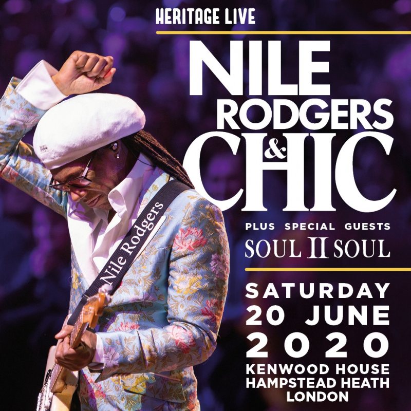Nile Rodgers & Chic at Kenwood House on Mon 20th June 2022 Flyer