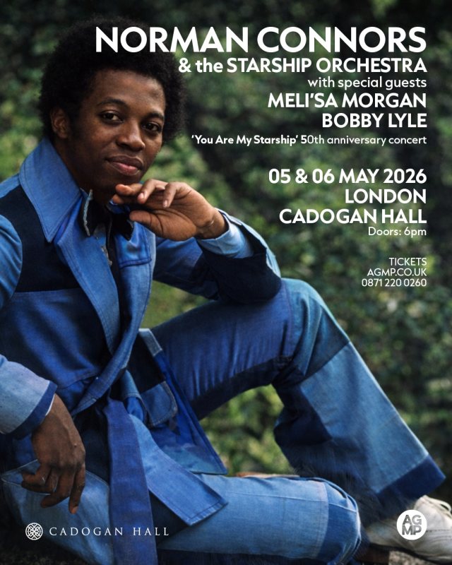 Norman Connors at Cadogan Hall on Wed 6th May 2026 Flyer