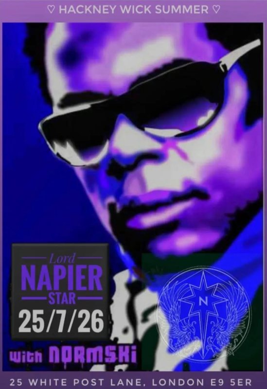 Normski at The Lord Napier Star on Sat 25th July 2026 Flyer