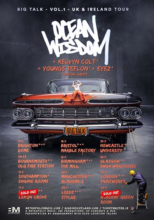 Ocean Wisdom at Printworks on Thu 28th November 2019 Flyer