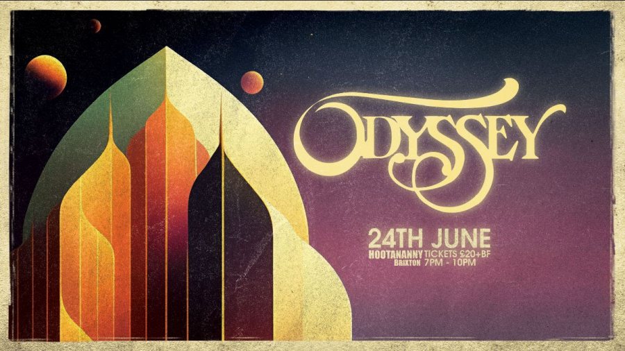 Odyssey at Hootananny on Sat 24th June 2023 Flyer