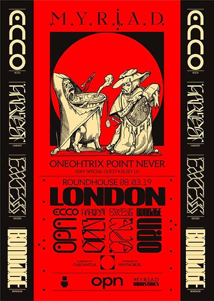 Oneohtrix Point Never at The Roundhouse on Fri 8th March 2019 Flyer