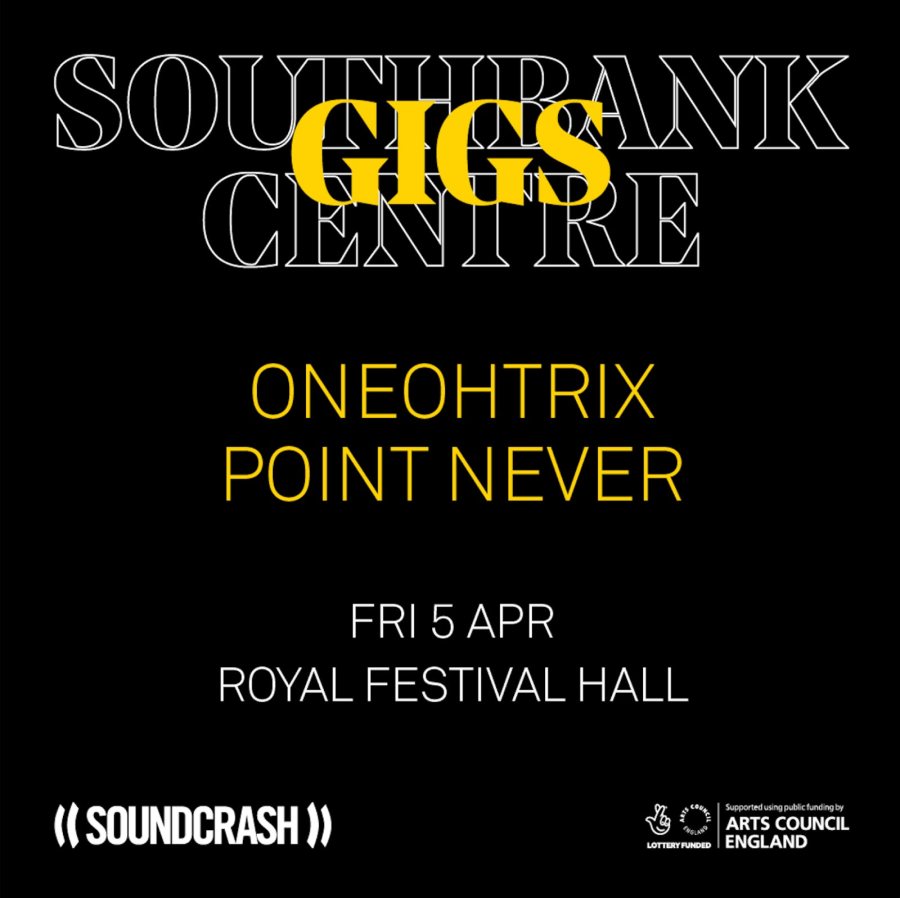 Oneohtrix Point Never at Royal Festival Hall on Fri 5th April 2024 Flyer