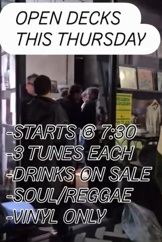Open Decks at Pure Vinyl on Thu 16th July 2026 Flyer