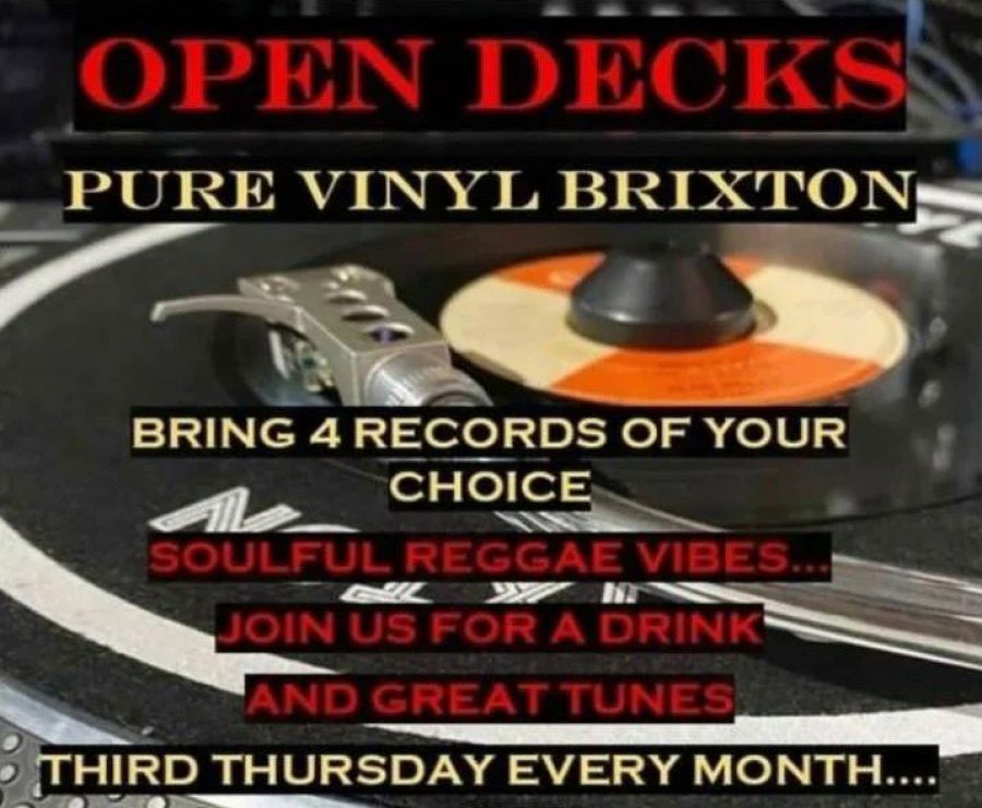 Open Decks at Pure Vinyl on Thu 19th May 2022 Flyer