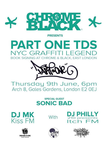 Part One TDS at Chrome & Black on Thu 9th June 2016 Flyer