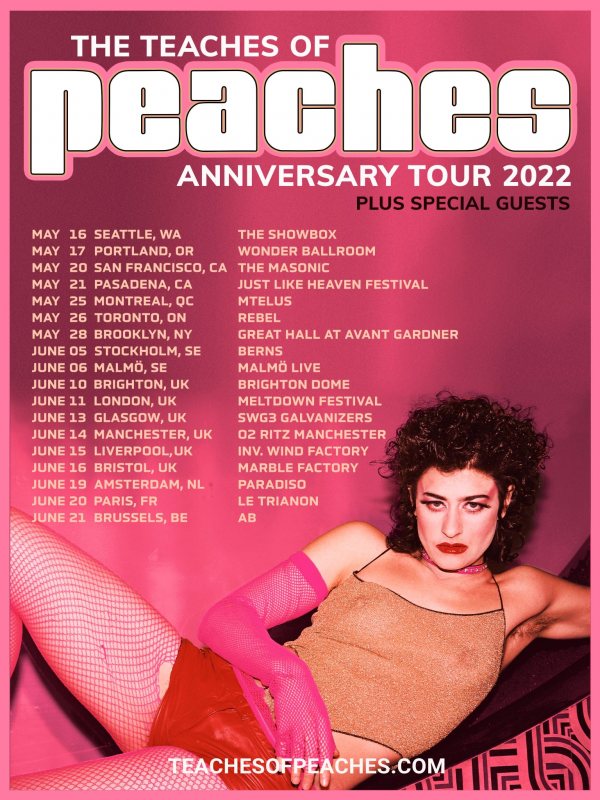 Peaches at Royal Festival Hall on Sat 11th June 2022 Flyer