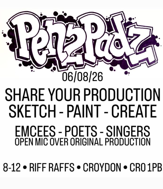 PEN 2 PADZ at Riff Raffs on Thu 6th August 2026 Flyer