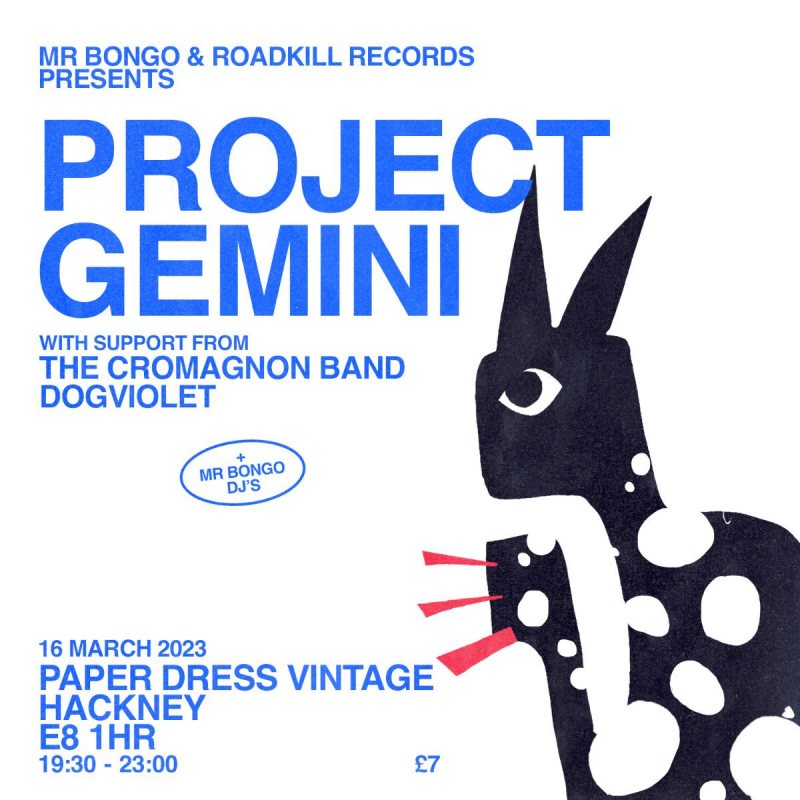 Project Gemini at Paper Dress Vintage on Thu 16th March 2023 Flyer