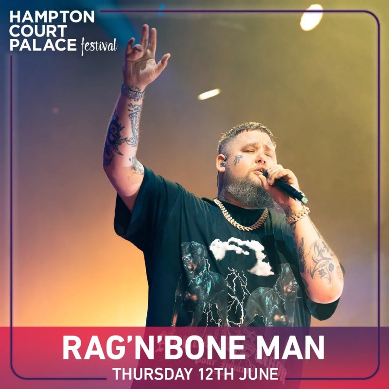 Rag'n'Bone Man at Hampton Court Palace on Thu 12th June 2025 Flyer