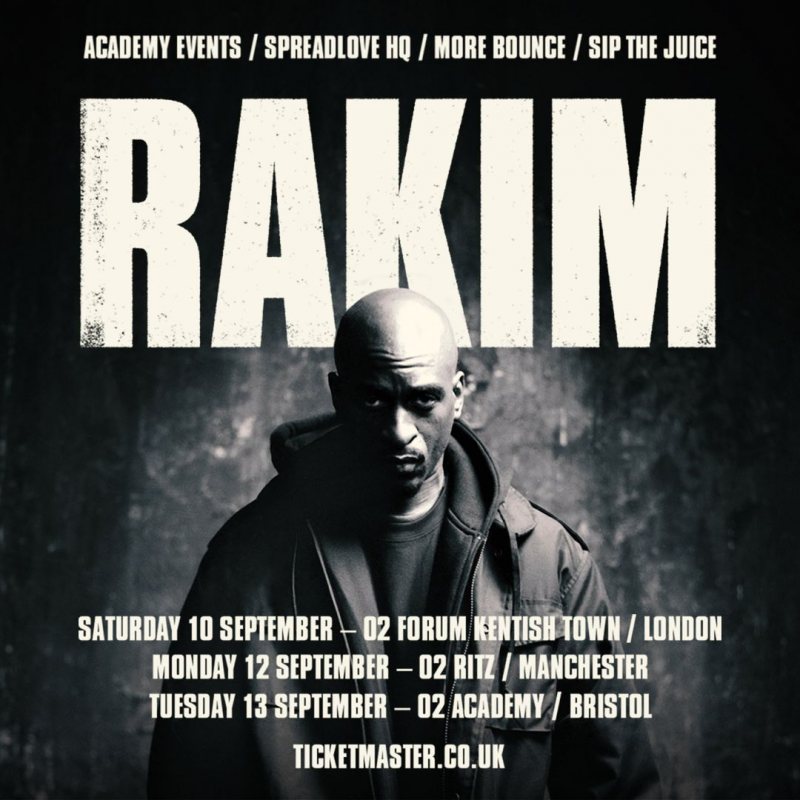 Rakim at The Forum on Sat 10th September 2022 Flyer
