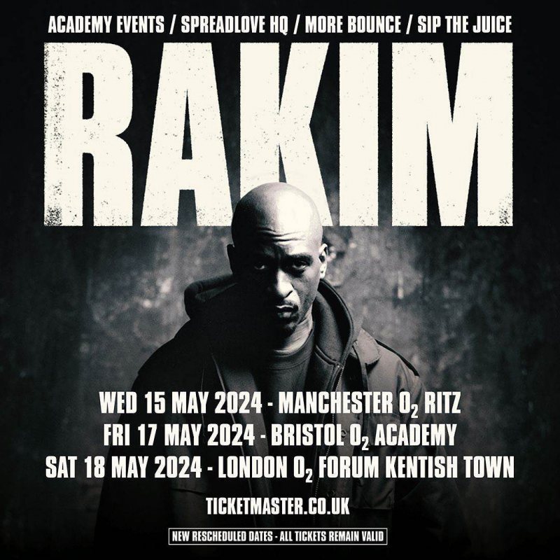 Rakim at The Forum on Sat 18th May 2024 Flyer