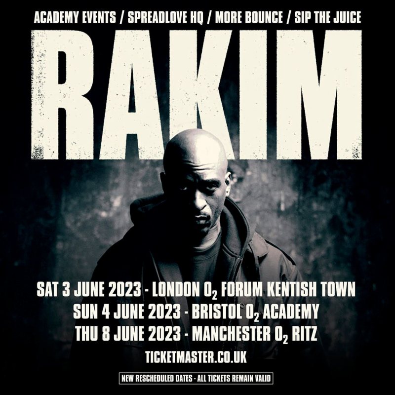 Rakim at The Forum on Sat 3rd June 2023 Flyer