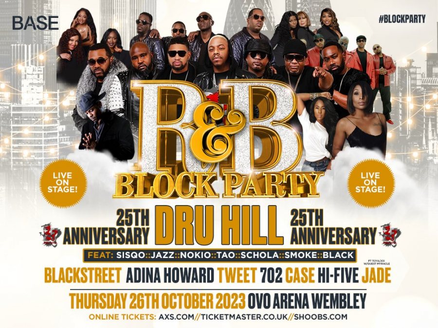 R&B BLOCK PARTY at Wembley Arena on Thu 26th October 2023 Flyer