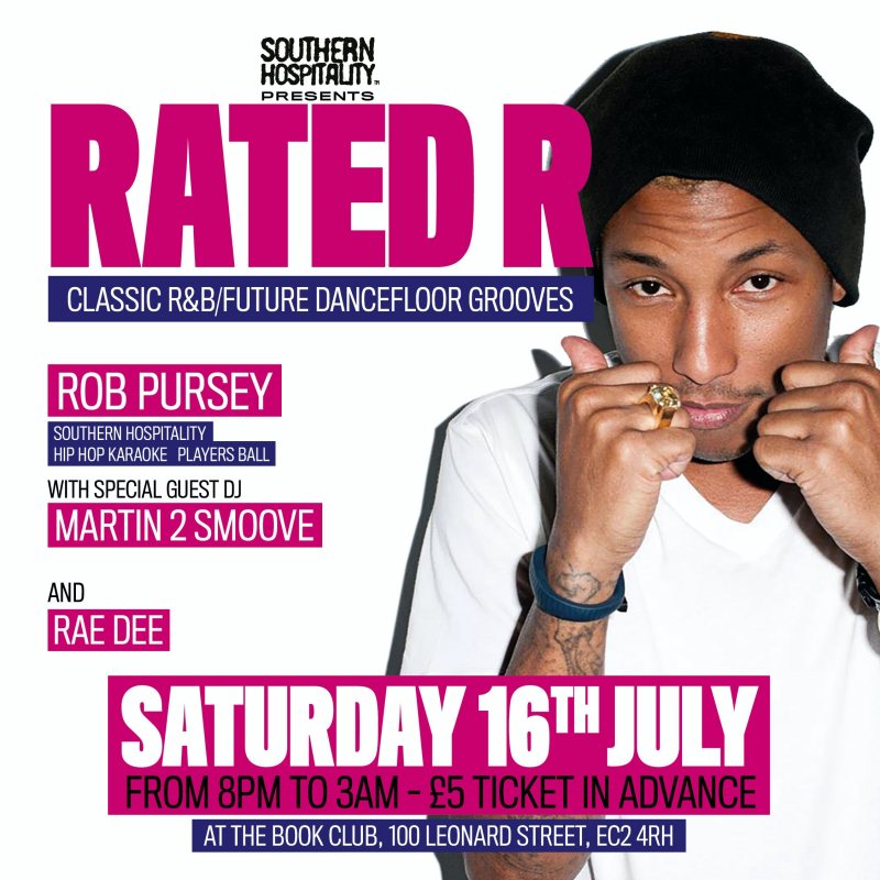 Rated R at Book Club on Sat 16th July 2022 Flyer