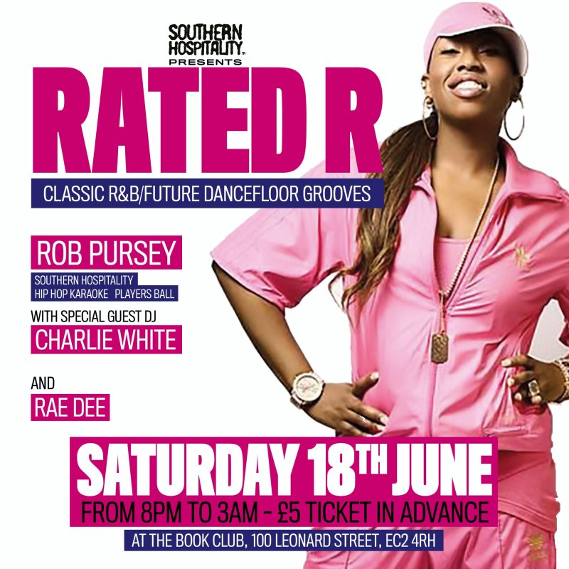 Rated R at Book Club on Sat 18th June 2022 Flyer