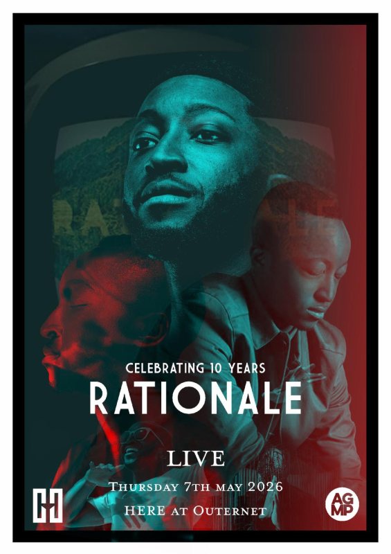 Rationale at HERE at Outernet on Thu 7th May 2026 Flyer