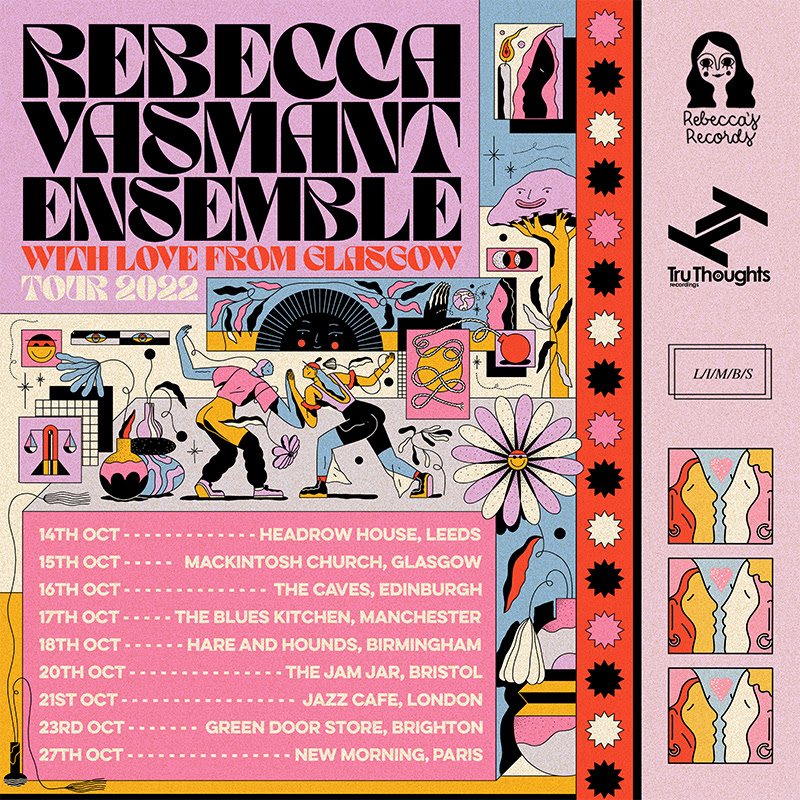 Rebecca Vasmant Ensemble at Jazz Cafe on Fri 21st October 2022 Flyer