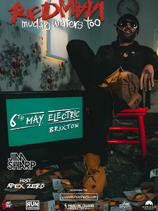 Redman at Electric Brixton on Wed 6th May 2026 Flyer