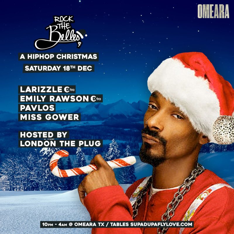 ROCK THE BELLES X HIPHOP CHRISTMAS at Omeara on Sat 18th December 2021 Flyer