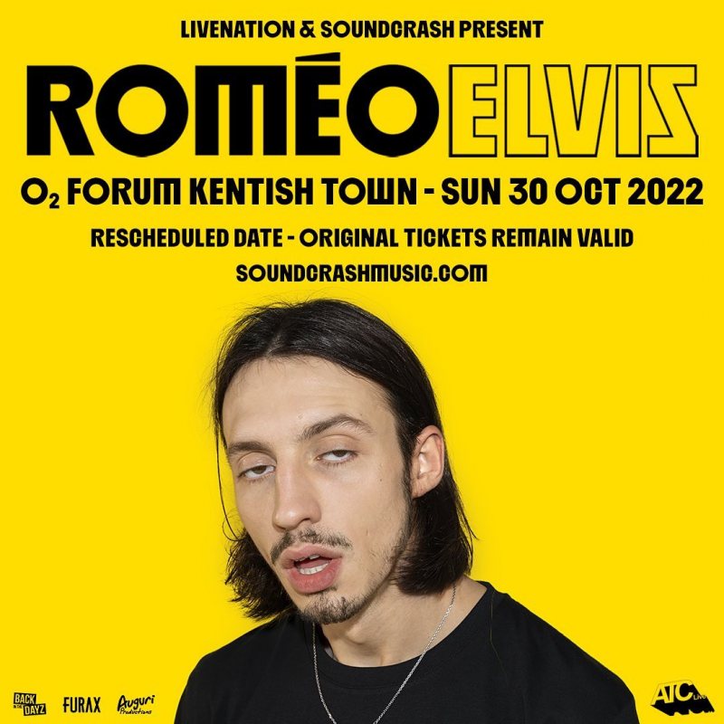 Romeo Elvis at The Forum on Sun 30th October 2022 Flyer