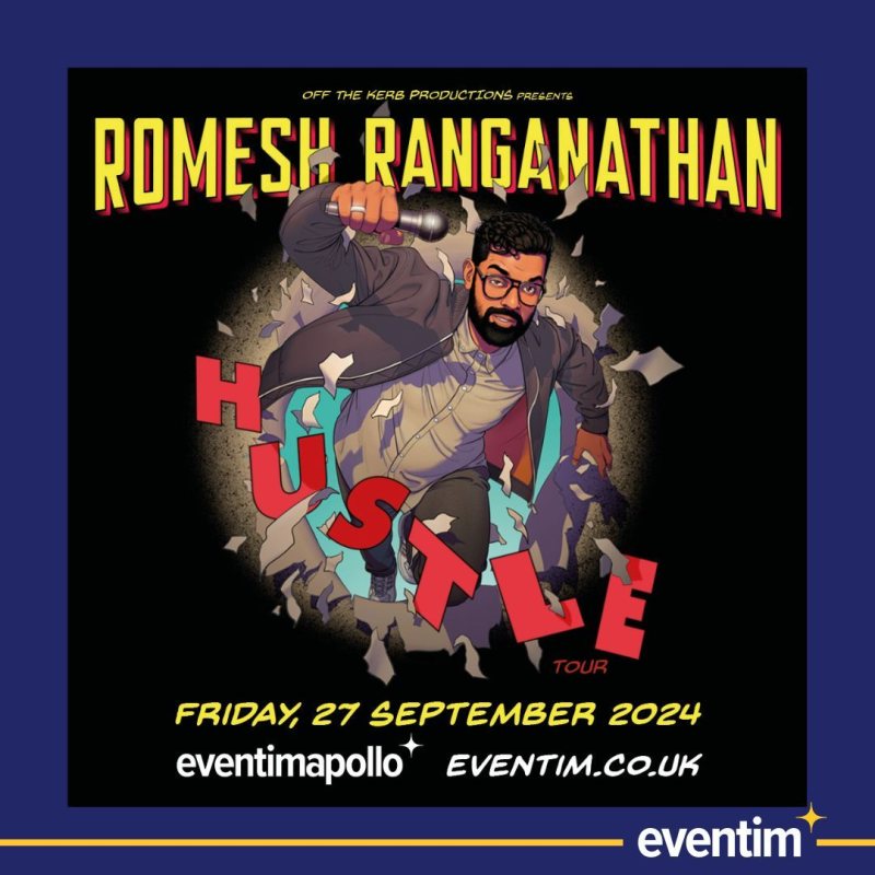 Romesh Ranganathan at Hammersmith Apollo on Fri 27th September 2024 Flyer