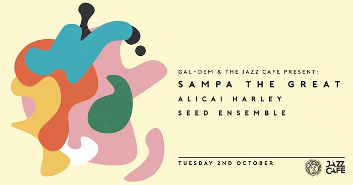 Sampa The Great at Jazz Cafe on Tue 2nd October 2018 Flyer