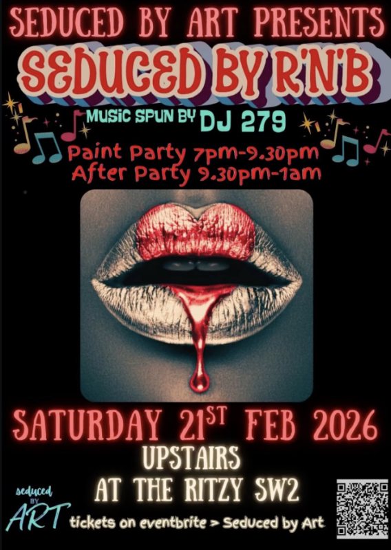Seduced by R'n'B at The Ritzy on Sat 21st February 2026 Flyer