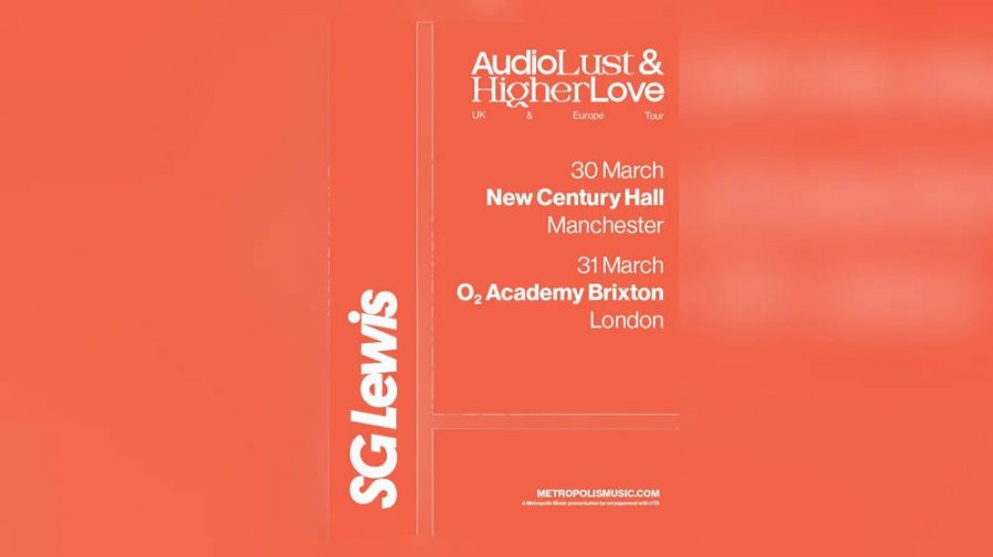 SG Lewis at Brixton Academy on Fri 31st March 2023 Flyer