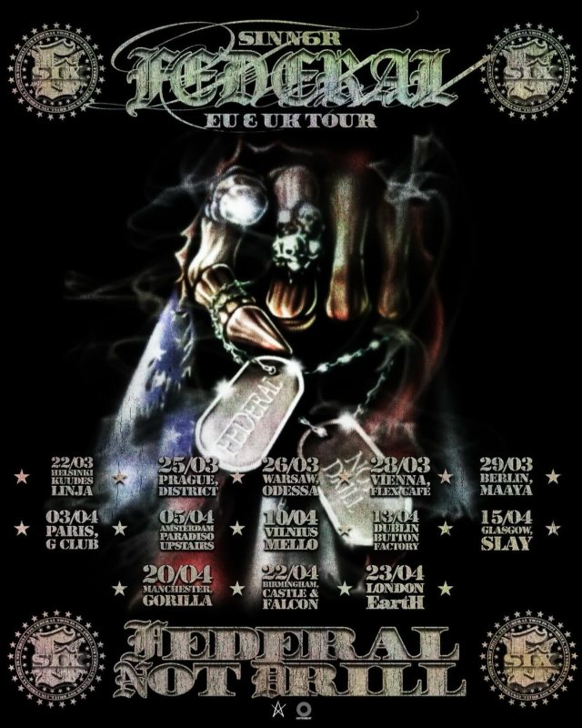 SINN6R at EartH on Thu 23rd April 2026 Flyer