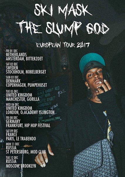 Ski Mask the Slump God at Islington Academy on Wed 6th December 2017 Flyer