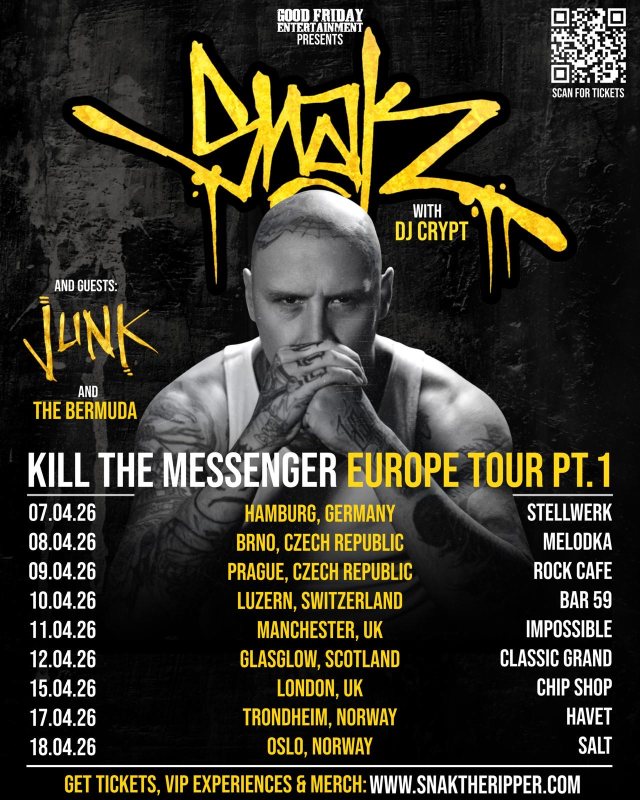 SNAK THE RIPPER at Chip Shop BXTN on Wed 15th April 2026 Flyer