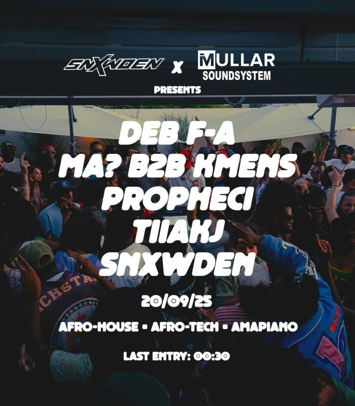 SNXWDEN x iMullar Soundsystem Presents at The Lower Third on Sat 20th September 2025 Flyer