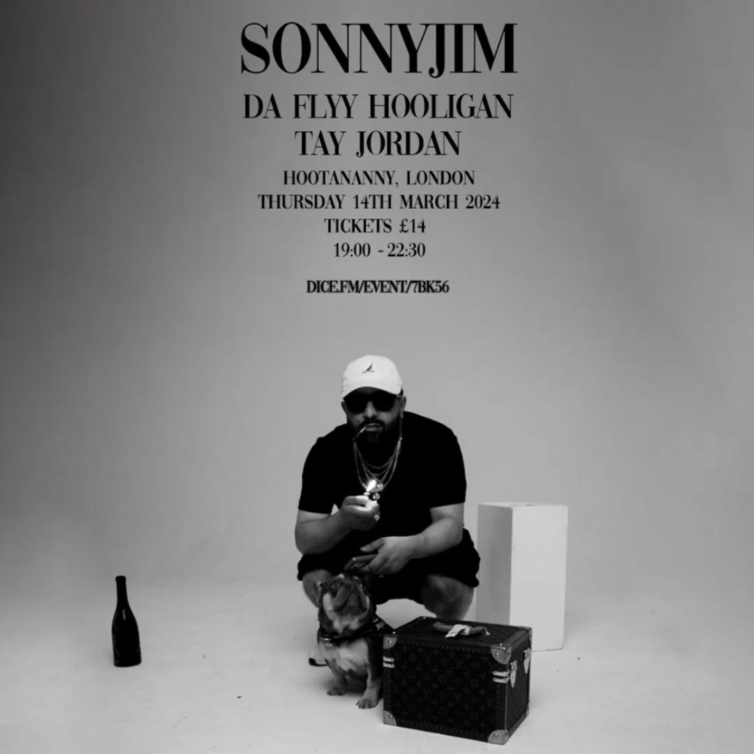 Sonnyjim at Hootananny on Thu 14th March 2024 Flyer