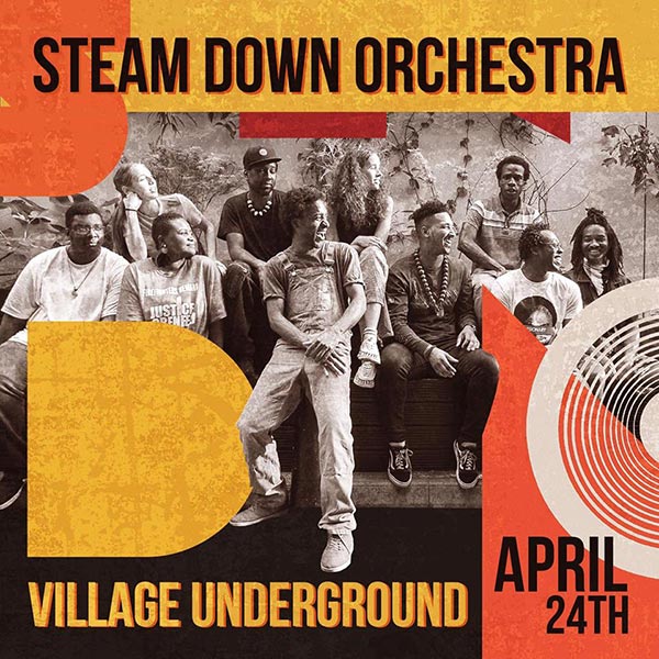 The Steam Down Orchestra at Village Underground on Wed 24th April 2019 Flyer