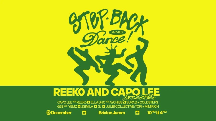 Step Back and Dance at Brixton Jamm on Fri 12th December 2025 Flyer