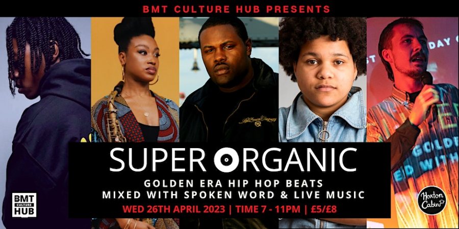 SuperOrganic presents Funky DL & Guests at Hoxton Cabin on Wed 26th April 2023 Flyer